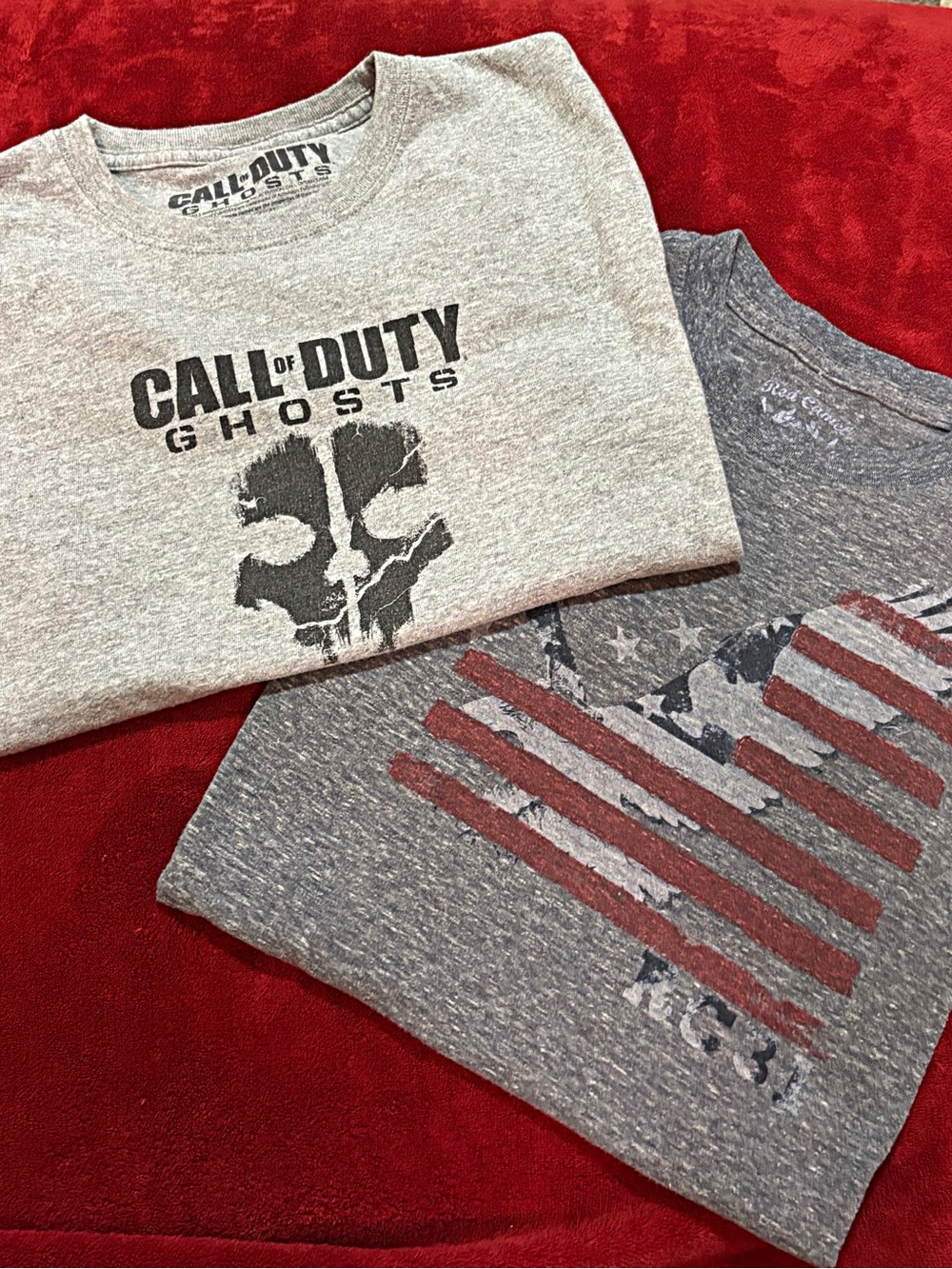 Call of Duty Kids' Short Sleeve Tee - Heather Gray & Red Camel Tee